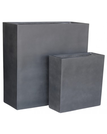 Květináč Skagen Dark Grey Block High 90 x 36 x 90 cm