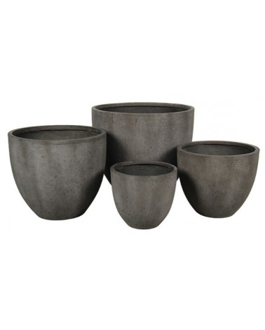 Květináč Koko Low Rustic Grey 60 x 60 x 52 cm
