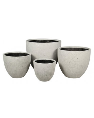 Květináč Koko Low Antique White 50 x 50 x 44 cm