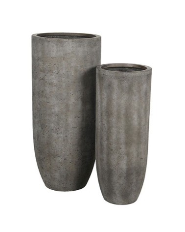 Květináč Ellah Rustic Grey 33 x 33 x 82,5 cm