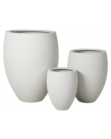 Květináč José Natural White 66 x 66 x 85 cm